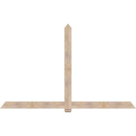 Ekena Millwork Eugene Smooth Timber Gable Bracket, Douglas Fir, 108"W x 68"H x 1 1/2"D x 5 1/2"F, 15/12 Pitch GBW108X68X0206EUG00SDF